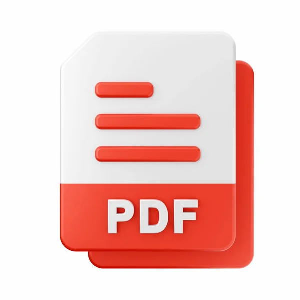 Pdf图标 平面风格 — 图库照片