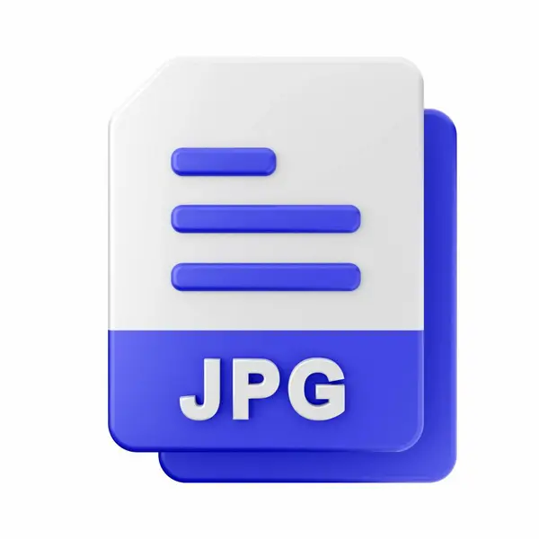 Icona Del File Jpg Semplice Illustrazione — Foto Stock