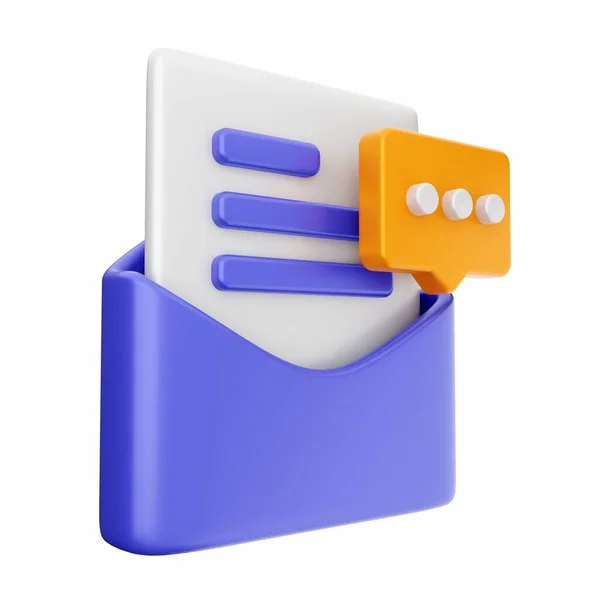이메일알림 아이콘 Isometric Mail Symbol Vector Icon Web Design — 스톡 사진