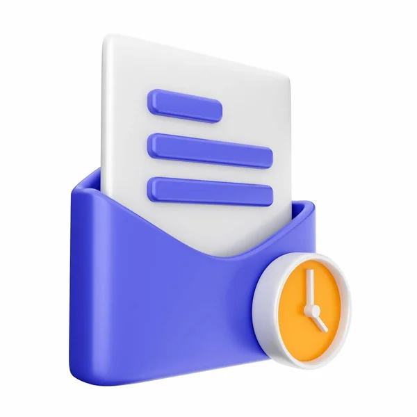 Blue Mail Envelope Icon Isometric Mail Envelope Vector Icon Web — Stock Photo, Image