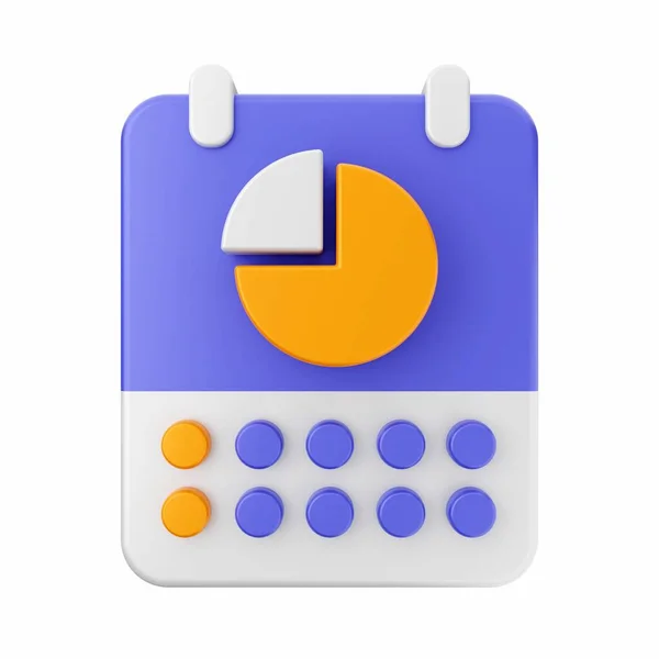 Calendário Com Uma Calculadora — Fotografia de Stock
