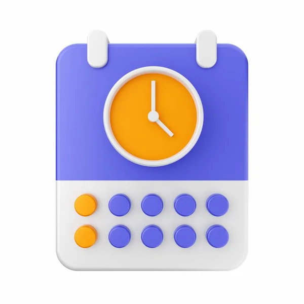 Часы Значок Изометрическая Иллюстрация Векторного Значка Будильника Веб Дизайна — стоковое фото