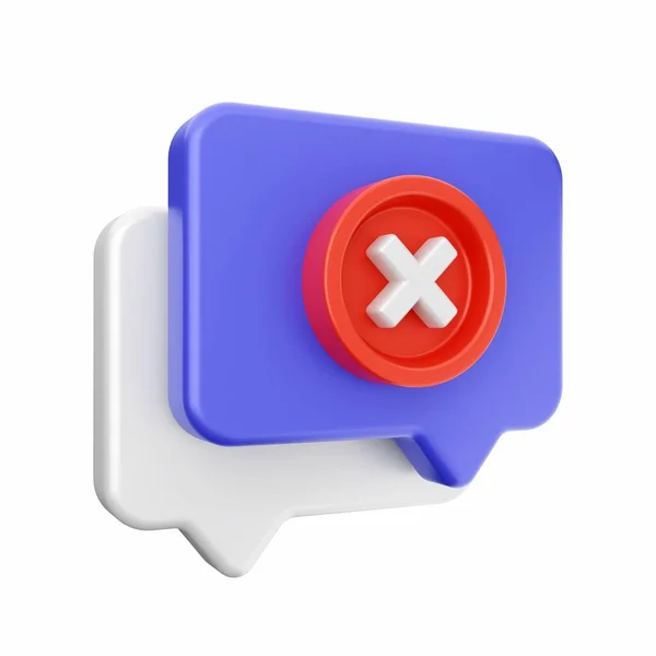 感嘆符の記号が付いた赤いボタンの3Dレンダリング — ストック写真