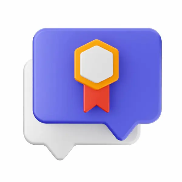 stock image Chat icon illustration 3d render