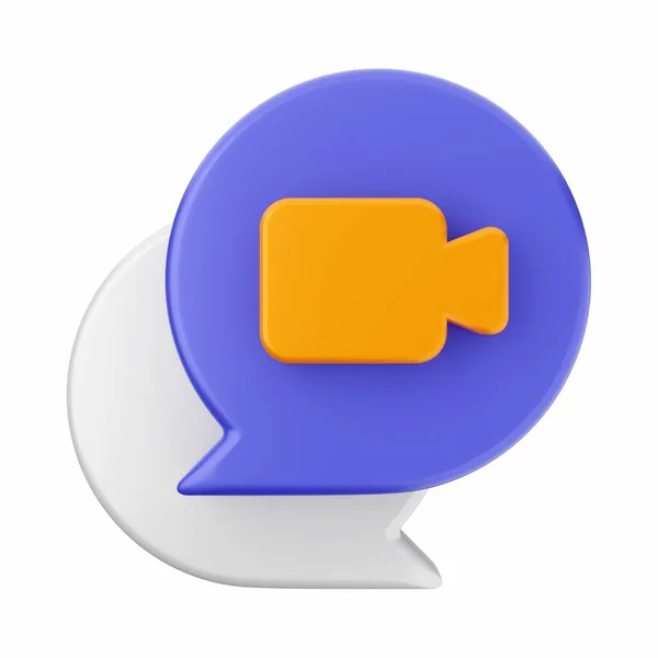 stock image 3 d render of speech bubbles on speech bubble. isolated icon. 