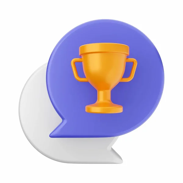Render Trophy Cup Icon — Stock Photo, Image