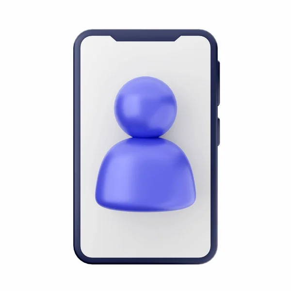 Görüntüleme Mavi Ekranlı Akıllı Telefon — Stok fotoğraf
