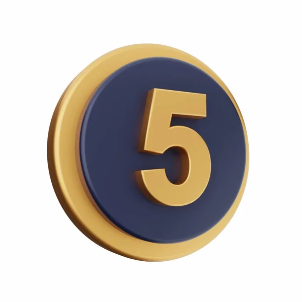 Golden Number — Stock Photo, Image