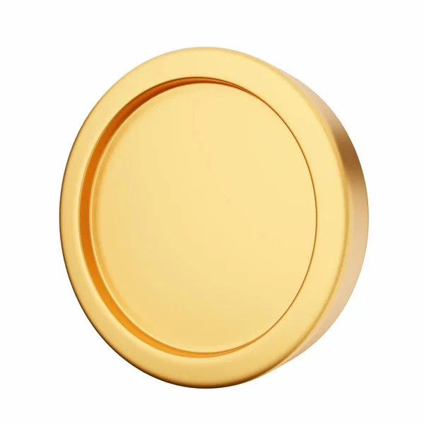 Golden Button Your Text — Stock Photo, Image