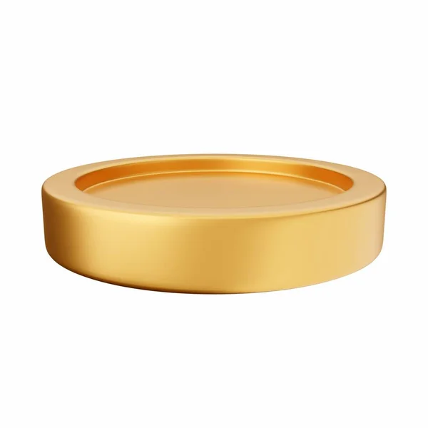 Anéis Casamento Ouro Isolados Fundo Branco — Fotografia de Stock