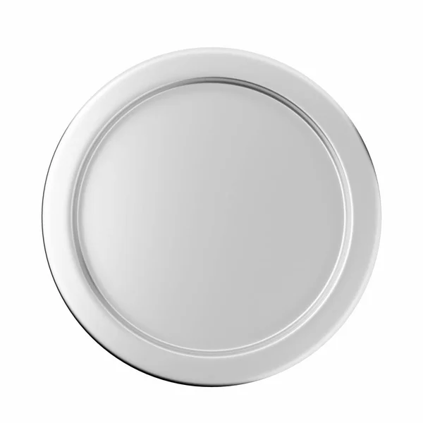 Στρογγυλό Κουμπί Λευκό Φόντο Εικονογράφηση Διανύσματος — Φωτογραφία Αρχείου