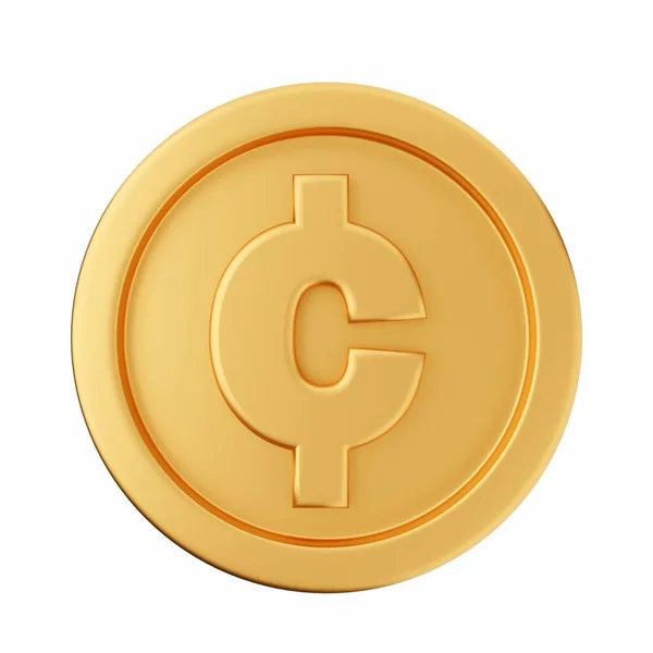 Bitcoin Izolované Bílém Pozadí Ilustrace — Stock fotografie