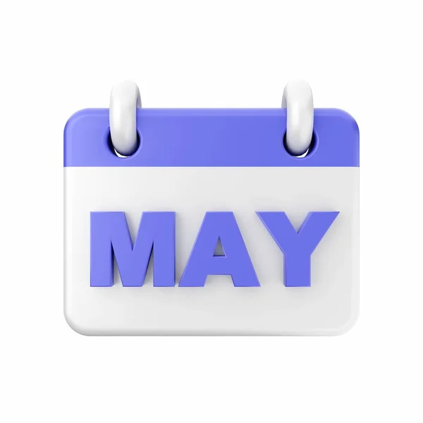 May Calendar Rendering — Stock Photo, Image