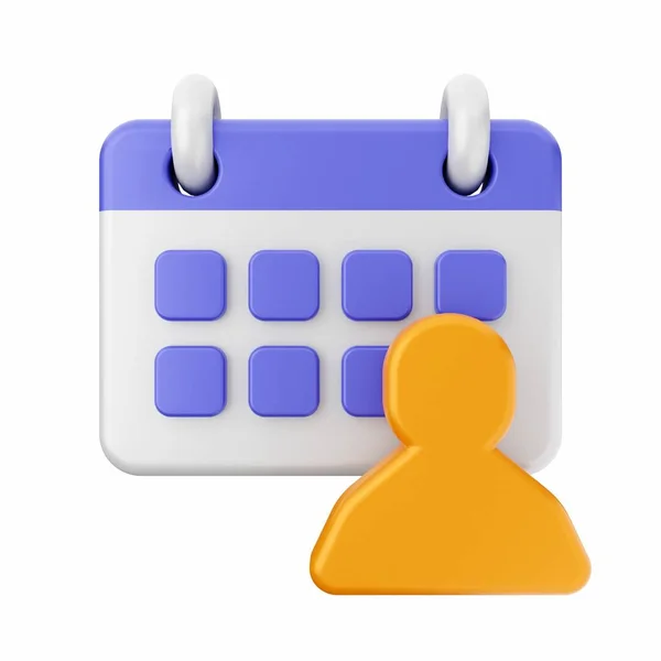 Återgivning Kalender Kalender — Stockfoto