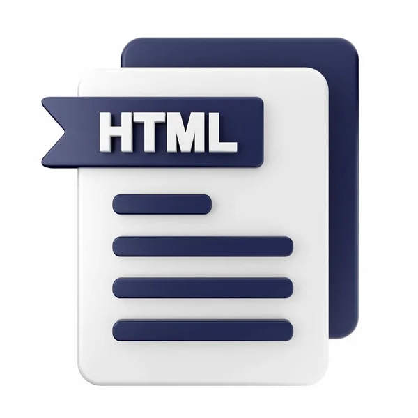 Html Файл Знак Иконка Файла — стоковое фото