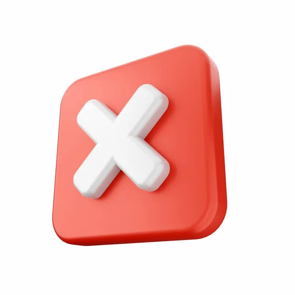 Rotes Kreuz Auf Weißem Hintergrund Abbildung — Stockfoto