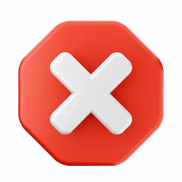 Cross Button Cross Sign — Stock Photo, Image