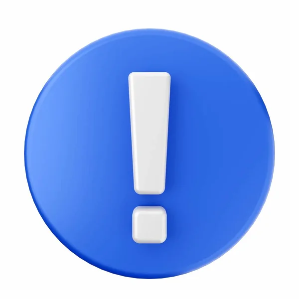 Representación Botón Azul Aislado Sobre Fondo Blanco —  Fotos de Stock