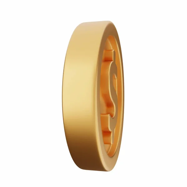 Gold Wedding Rings Isolated White — Stock Photo, Image