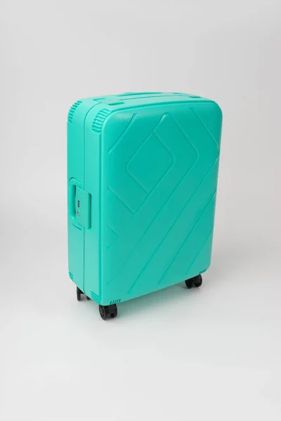 Travel Suitcase Wheels Isolated White Background — Stock Photo, Image