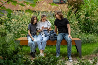 Bir anne ve iki oğlu parkta bir bankta oturuyorlar. Üçü de akıllı telefonunun içeriğine dalmış durumdalar. Herkes eğilsin, ekrana odaklansın, büyük bir ilgiyle seyredin.