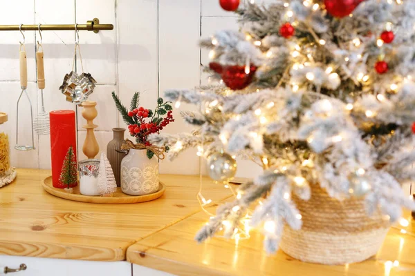 Weihnachtsdekoration Der Küche — Stockfoto