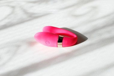 pink vibrator sex toy close-up clipart