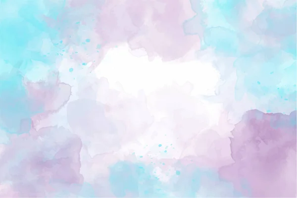 Abstraktní Fantasy Jednorožec Pastel Skvrny Splash Akvarel Pozadí — Stockový vektor