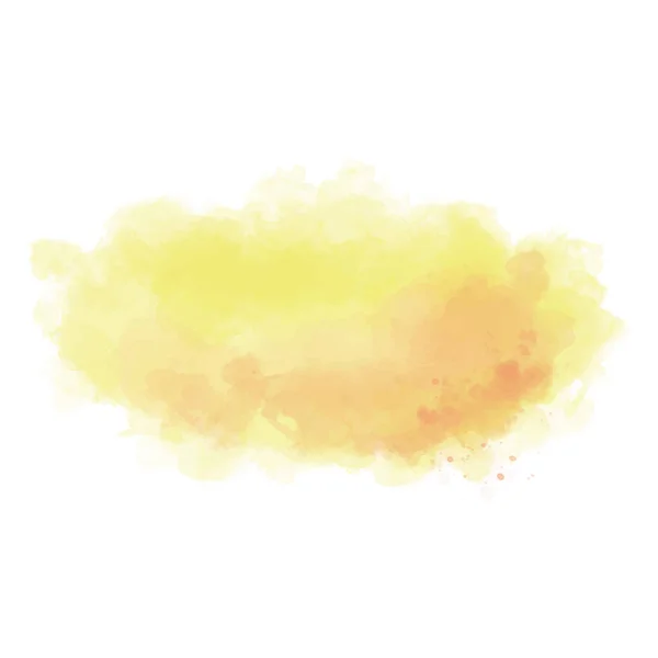 Žluté Pozadí Skvrny Splash Akvarel Stock Ilustrace — Stockový vektor