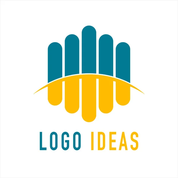 Простий Дизайн Концепції Логотипу Міської Лінії — стоковий вектор