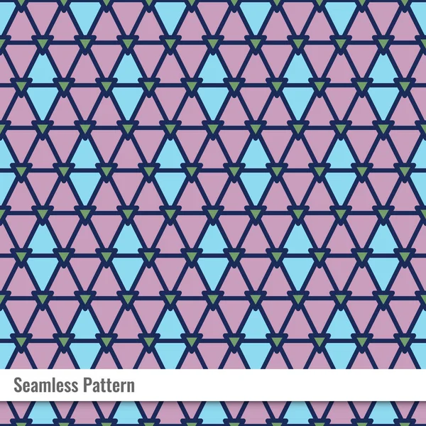 Triangle Geometric Abstract Seamless Pattern Illustration Design — Stock Vector