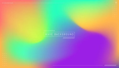 Soyut fantezi gradyan arkaplan çizimi