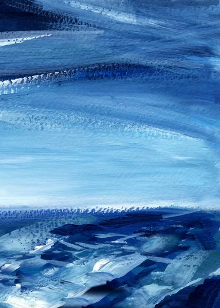Abstract seascape, modern painting. Hand-painted Acrylic painting. High quality illustration