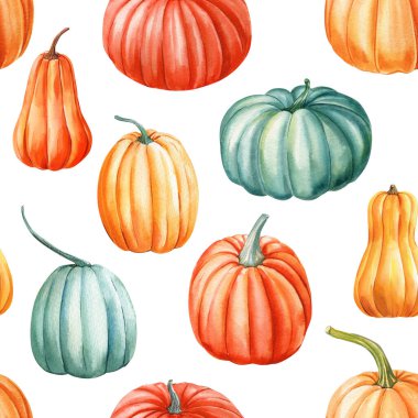 Sonbahar yaprağı desenli suluboya. Renkli akçaağaç kuru yapraklı arka plan. Sonbahar Kusursuz desen. Yüksek kaliteli illüstrasyon