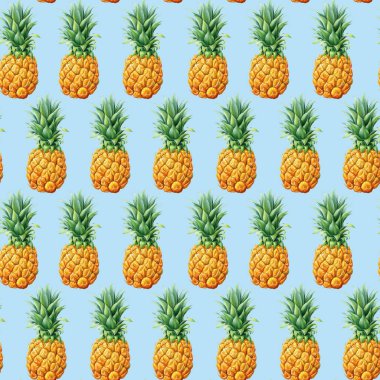 Meyveli, sanatsal ve kusursuz bir arka plan. Kağıt, kapak, kumaş, dekor için modern tasarım. Botanik suluboya meyvesi. Yüksek kaliteli illüstrasyon