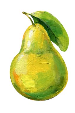 Olgun meyveler, el boyası armut, erik, mandalina, elma, limon ve nar boyası. Renkli akrilik meyve. Yüksek kaliteli illüstrasyon