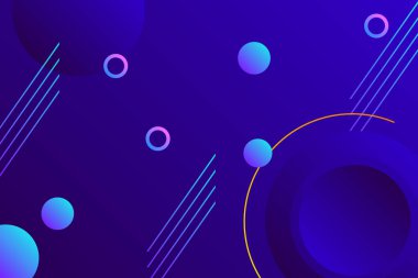 Duvar kağıdı ve arkaplan için daire ve baloncuklu arkaplan eğimleri rengi