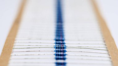 Mavi direnişçiler sırada, Direnişçiler beyaz arkaplanda