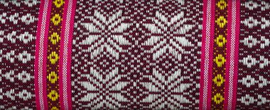 Yumuşak odak, Tayland kumaş deseni. Tayland 'da yerel bir doku nakış deseni..