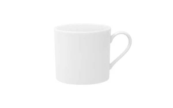 Пустой Кофе Чашку Кофе Кружку Изолированы Белом Вырезкой Пути — стоковое фото