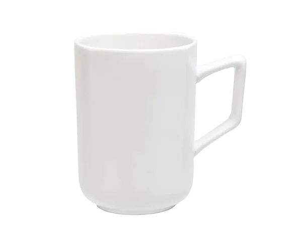 Leere Kaffeetasse Oder Kaffeebecher Isoliert Auf Weiß Mit Clipping Pfad — Stockfoto