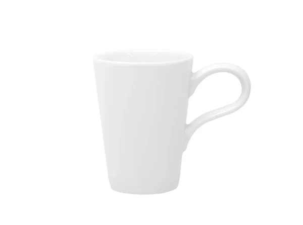 Порожня Чашка Кави Або Чашка Кави Ізольовані Білому Відсічним Контуром — стокове фото