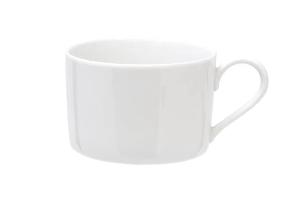 Пустой Кофе Чашку Кофе Кружку Изолированы Белом Вырезкой Пути — стоковое фото