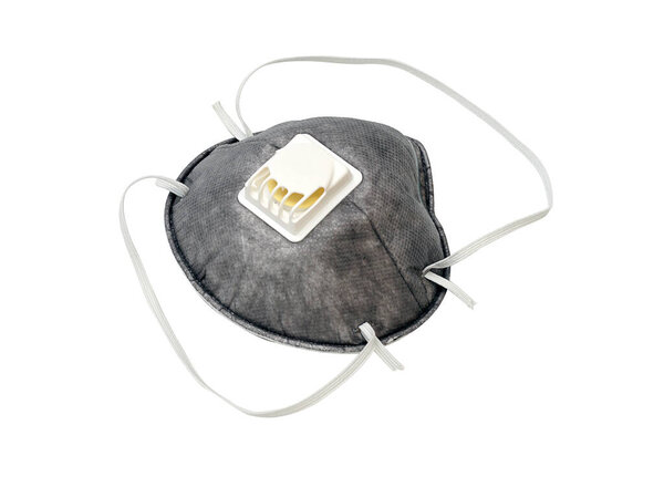 Close up of protective mask isolated on a white background.