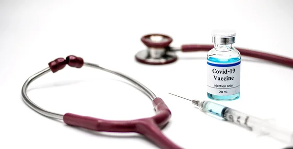 Єкції Вакцин Шприців Використовується Профілактики Імунізації Covid Ncov 2019 Медицина — стокове фото