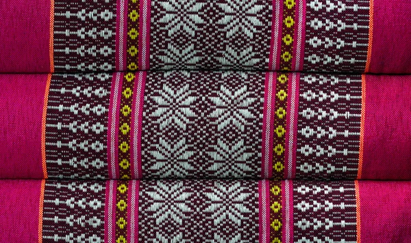 Mise Point Douce Motif Tissu Thaïlandais Style Motif Broderie Texture — Photo