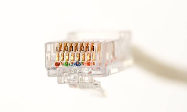 LAN ağ bağlantısı Ethernet RJ45, yakın çekim