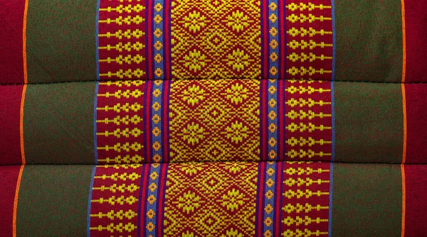 Mise Point Douce Motif Tissu Thaïlandais Style Motif Broderie Texture — Photo