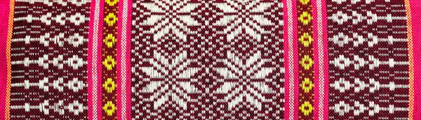Soft Focus Thai Fabric Pattern Texture Embroider Pattern Style Local — стоковое фото