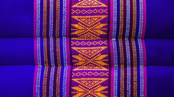 Thaise Stof Patroon Een Textuur Borduur Patroon Stijl Lokaal Thailand — Stockfoto
